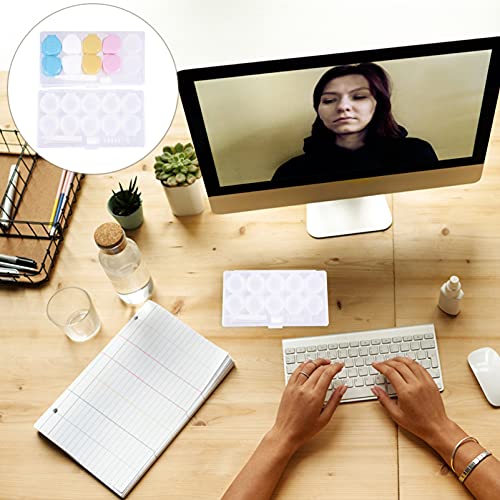 EXCEART 2Pcs Contact Lens Travel Kit Case Box Soak Storage Container with Mir...