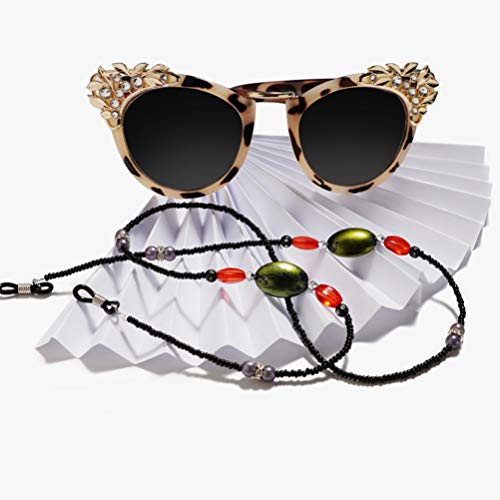 EXCEART 2pcs Eyeglass Chain Beaded Eyeglasses Sunglasses Strap Holder Eyewear...