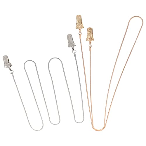 EXCEART 2Pcs Metal Eyeglass Chain Sunglasses Eyewear Strap Holder Reading Gla...