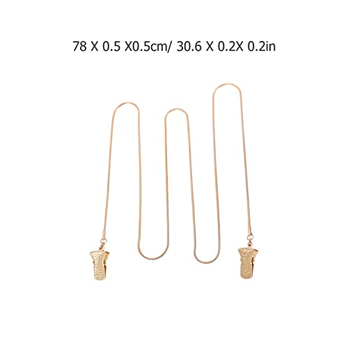 EXCEART 2Pcs Metal Eyeglass Chain Sunglasses Eyewear Strap Holder Reading Gla...