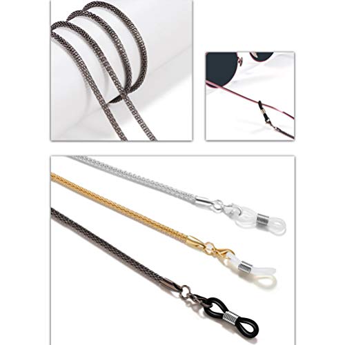 EXCEART 3pcs Eyeglass Chains Glasses Chain Sunglasses Eyewear Strap Holder Re...
