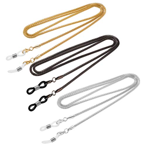 EXCEART 3pcs Eyeglass Chains Glasses Chain Sunglasses Eyewear Strap Holder Re...