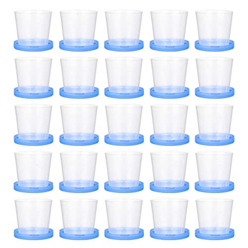 EXCEART 50pcs Urine Specimen Cups Urine Specimen Collection Cups with Lids fo...