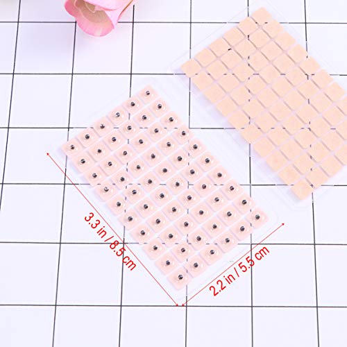 EXCEART 600pcs Acupuncture Vaccaria Ear Seeds Disposable Ear Press Seeds Plas...
