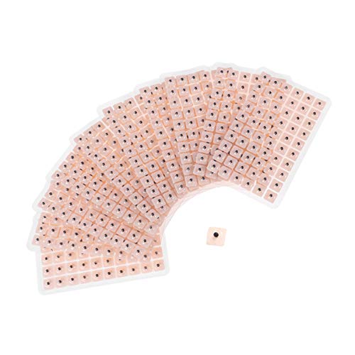 EXCEART 600pcs Acupuncture Vaccaria Ear Seeds Disposable Ear Press Seeds Plas...