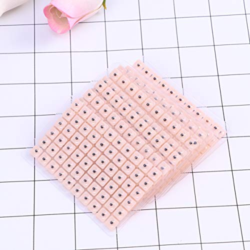 EXCEART 600pcs Acupuncture Vaccaria Ear Seeds Disposable Ear Press Seeds Plas...