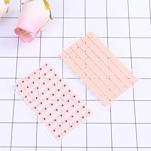 EXCEART 600pcs Acupuncture Vaccaria Ear Seeds Disposable Ear Press Seeds Plas...