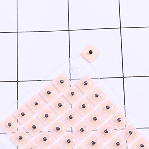 EXCEART 600pcs Acupuncture Vaccaria Ear Seeds Disposable Ear Press Seeds Plas...