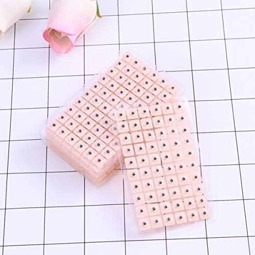 EXCEART 600pcs Acupuncture Vaccaria Ear Seeds Disposable Ear Press Seeds Plas...