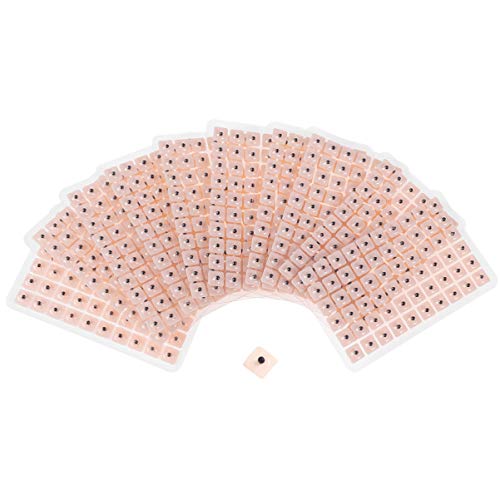 EXCEART 600pcs Acupuncture Vaccaria Ear Seeds Disposable Ear Press Seeds Plas...