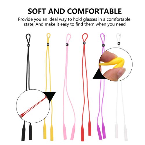 EXCEART 6Pcs Eyeglasses Lanyard Strap Adjustable Eyewear Retainer Lanyard Eye...