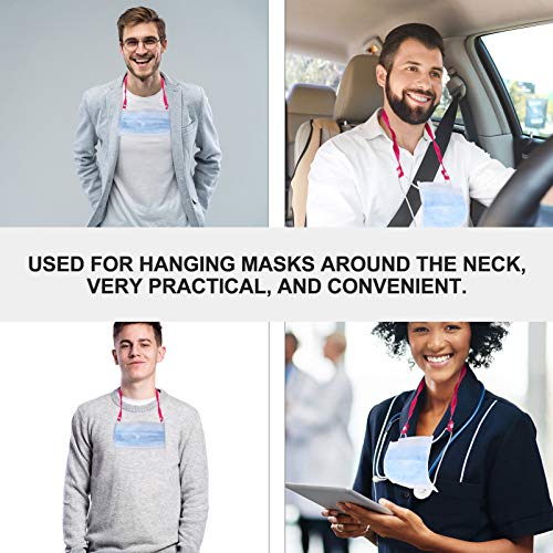 EXCEART 6pcs Face Cover Lanyard Adjustable Length Bandanas Strap Holder Anti-...