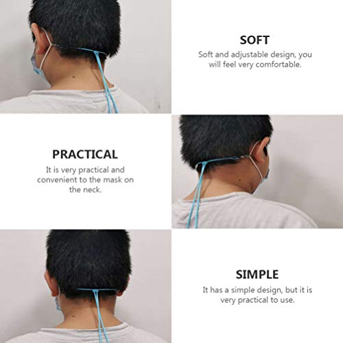 EXCEART 6pcs Face Lanyard Eye Glasses Strap Napkin Lanyard Adjustable Length ...