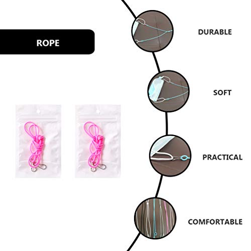 EXCEART 6pcs Face Lanyard Eye Glasses Strap Napkin Lanyard Adjustable Length ...