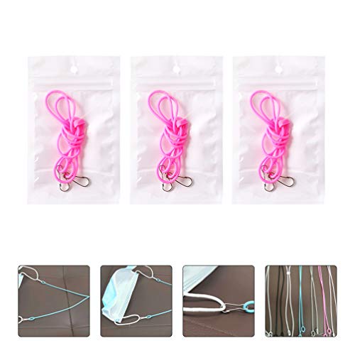 EXCEART 6pcs Face Lanyard Eye Glasses Strap Napkin Lanyard Adjustable Length ...