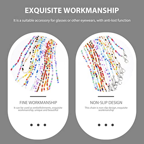 EXCEART 8Pcs Eyeglass Chain Sunglasses Eyewear Strap Holder Reading Glasses C...