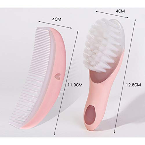 EXCEART Baby Hair Brush and Comb Set Massage Scalp Brush for Newborn and Todd...