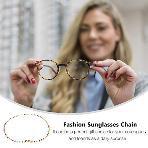 EXCEART Beaded Eyeglass Chain Mouth Cover Lanyard Sunglass Holder Strap Eyewe...
