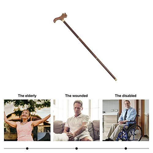 EXCEART Elderly Walking Stick Detachable Walking Cane Collapsible Trekking Po...