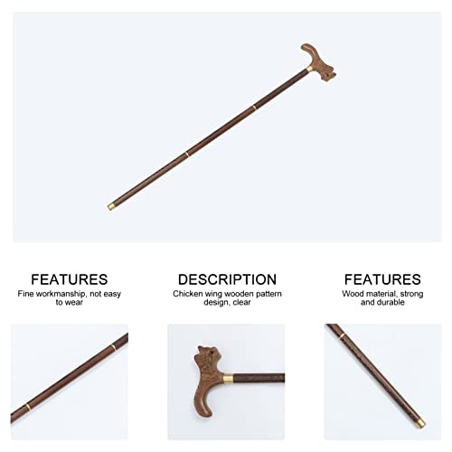 EXCEART Elderly Walking Stick Detachable Walking Cane Collapsible Trekking Po...