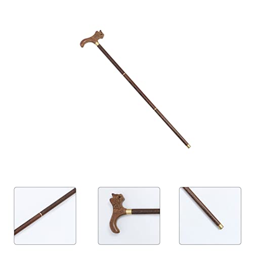 EXCEART Elderly Walking Stick Detachable Walking Cane Collapsible Trekking Po...