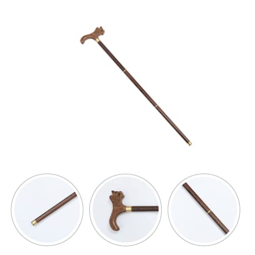 EXCEART Elderly Walking Stick Detachable Walking Cane Collapsible Trekking Po...