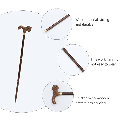 EXCEART Elderly Walking Stick Detachable Walking Cane Collapsible Trekking Po...