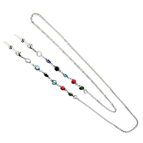 Exceart Eyeglasses Chains Beaded Sunglasses Strap Holder Reading Glasses Cord...