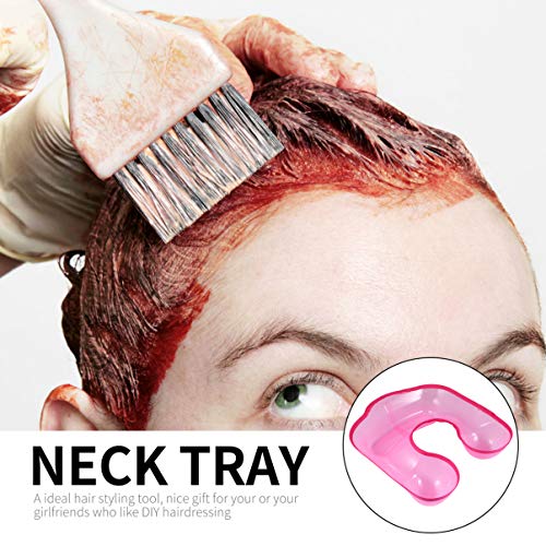EXCEART Salon Neck Tray Hair Perm Dyeing Container Water Neck Tray Plastic Co...