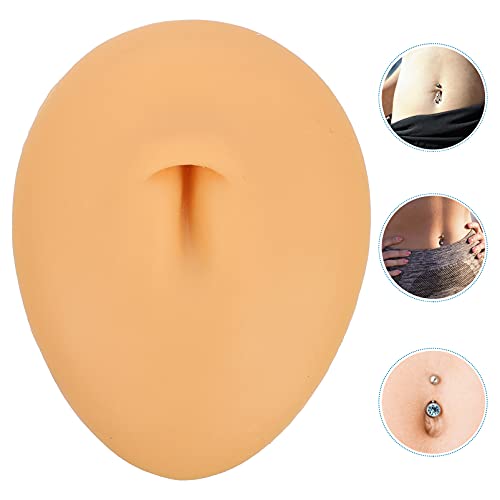 EXCEART Soft Silicone Belly Button Model Body Part Displays for Practicing Pi...