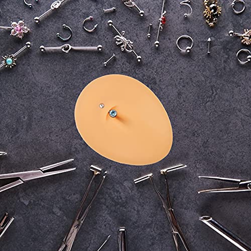 EXCEART Soft Silicone Belly Button Model Body Part Displays for Practicing Pi...