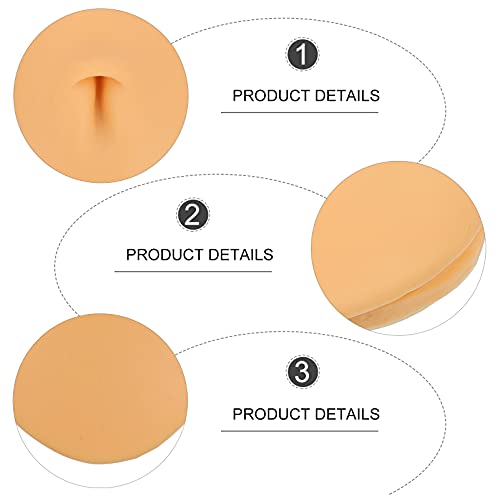 EXCEART Soft Silicone Belly Button Model Body Part Displays for Practicing Pi...