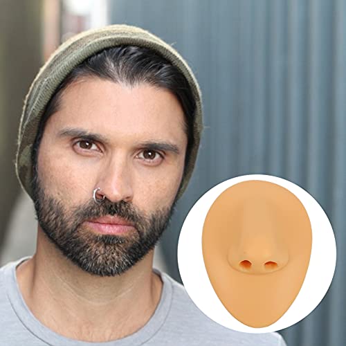 EXCEART Soft Silicone Nose Model Body Part Displays for Practicing Piercing S...