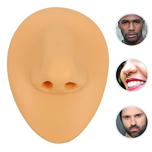 EXCEART Soft Silicone Nose Model Body Part Displays for Practicing Piercing S...