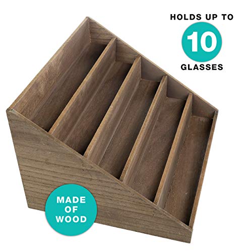 Excello Global Products Wooden Sunglass Organizer - 12.25 x 10.25 x 7.5 Inche...