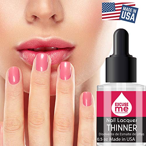 Excuse Me Professional Nail Lacquer Thinner - Fast Acting Formula for Thick N...