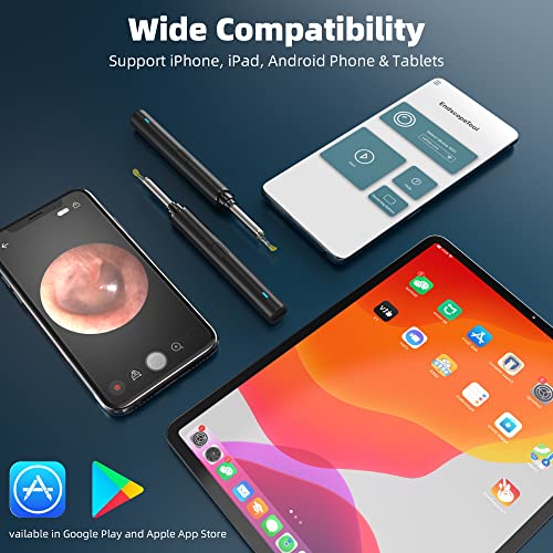 Exellewis Ear Wax Removal, Ear Cleaner Camera, Ear Camera with Light, Ear Cle...