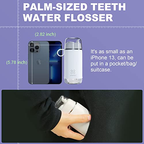 eXempt Visual Water Flosser with Camera with Camera, Small Cordless Oral Irri...