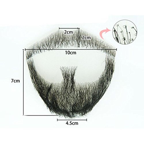 ExGizmo Fake Man Mustache Word Simulation Of real Human Hair Makeup Facial Ha...