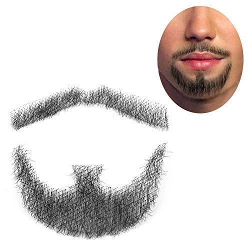 ExGizmo Fake Man Mustache Word Simulation Of real Human Hair Makeup Facial Ha...
