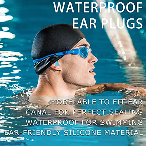 EXGOX 14 Pairs Silicone Ear Plugs for Sleeping Noise Cancelling Reusable Mold...