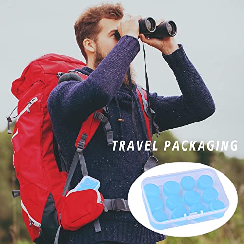 EXGOX 14 Pairs Silicone Ear Plugs for Sleeping Noise Cancelling Reusable Mold...