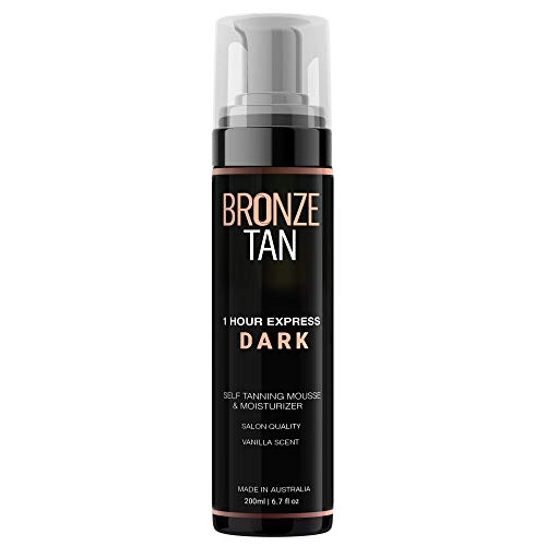 Bronze Tan Dark Self Tanner and Self Tanning Mousse For Fair to Medium Skin T...