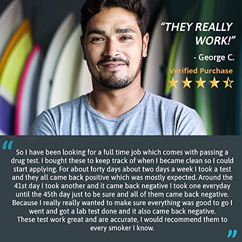 Exploro Highly Sensitive Marijuana Drug Test for Home Use - Detects THC Metab...