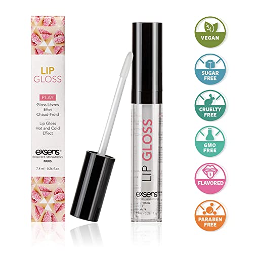 Exsens Strawberry Arousal Lip Gloss, Enhance Sexual Pleasure with Cool Tingli...