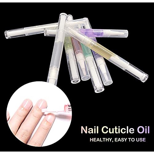 8PCS Cuticle Oil Pens,Cuticle Revitalizer Oil Pen with Soft Brush,Cuticle Oil...