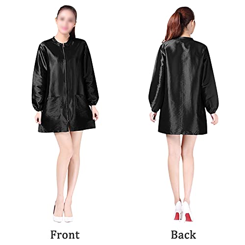 Exttlliy Chameleon Fabric Salon Smock Professional Stylist Jacket Waterproof ...