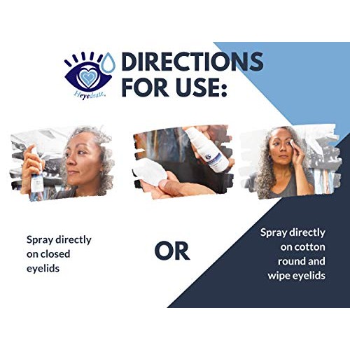 Heyedrate Lid and Lash Cleanser for Eye Irritation and Eyelid Relief, Gentle ...