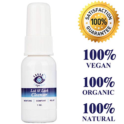 Heyedrate Lid and Lash Cleanser for Eye Irritation and Eyelid Relief, Gentle ...