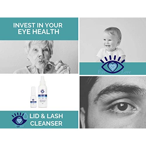 Heyedrate Lid and Lash Cleanser for Eye Irritation and Eyelid Relief, Gentle ...